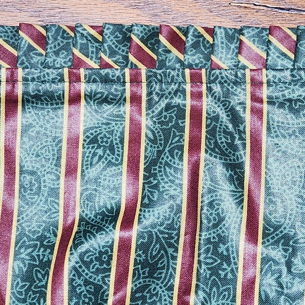 NWOT Longaberger Imperial Stripe Cranberry Basket Liner 7